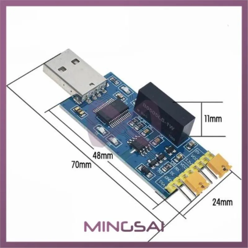 Mini FT232 Isolation Serial Port Module USB to TTL USB to Serial Port Magnetic Isolation FT232RL Photoelectric Isolation